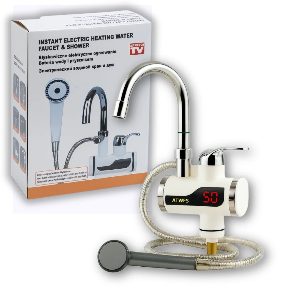 Robinet Chauffant Instantané Pro 3000W 360° – Affichage LED™