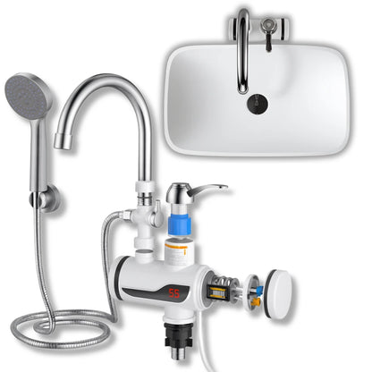 Robinet Chauffant Instantané Pro 3000W 360° – Affichage LED™